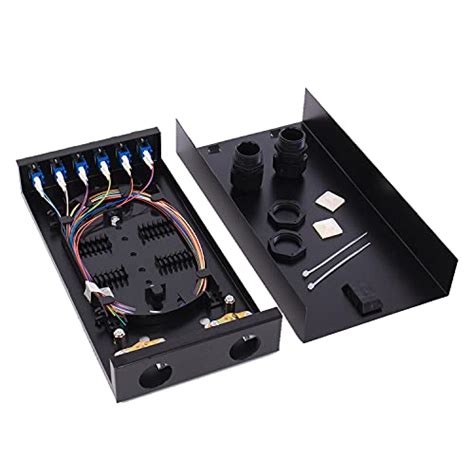 6 strand sm fiber junction box|Fiber Optic Wall Mount Box with LC Couplers for Single Mode.